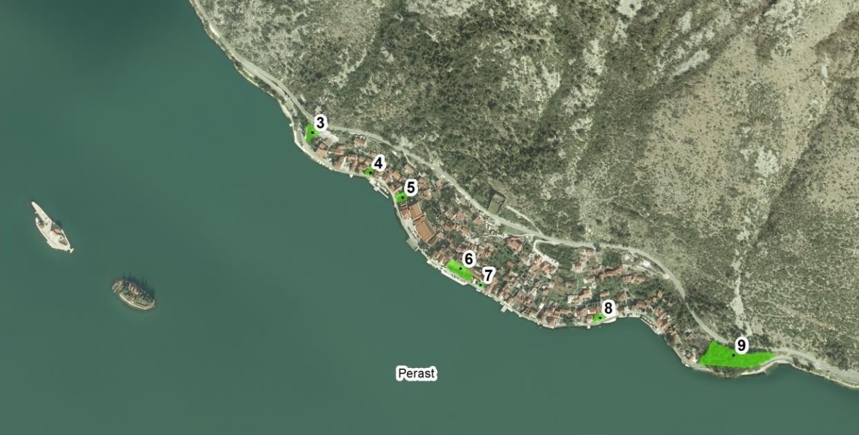 Cadastre of public green areas in Kotor